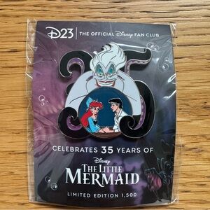 DISNEY D23 Exclusive The Little Mermaid Ursula 35th Anniversary Pin LE 1500